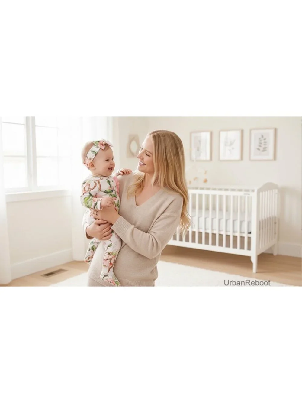 Baby Girl Footed Romper Ruffle Jumpsuit Newborn Coming Home Outfit Cotton Blend